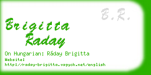 brigitta raday business card