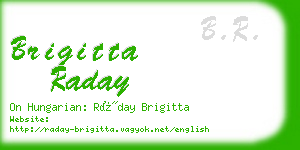 brigitta raday business card